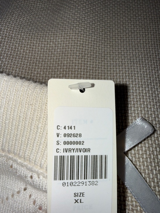 Anthropologie LyreBird Ivory Pointelle Ruffle Knit Shorts - Picture 5 of 6